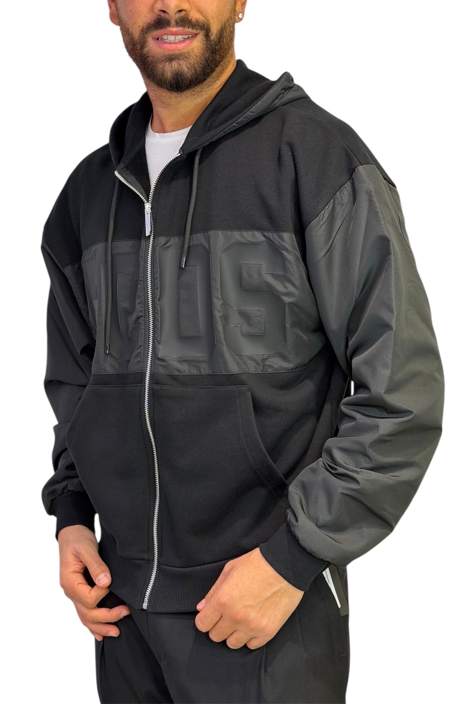 Felpa aperta con cappuccio GCDS B1XM2001JI1