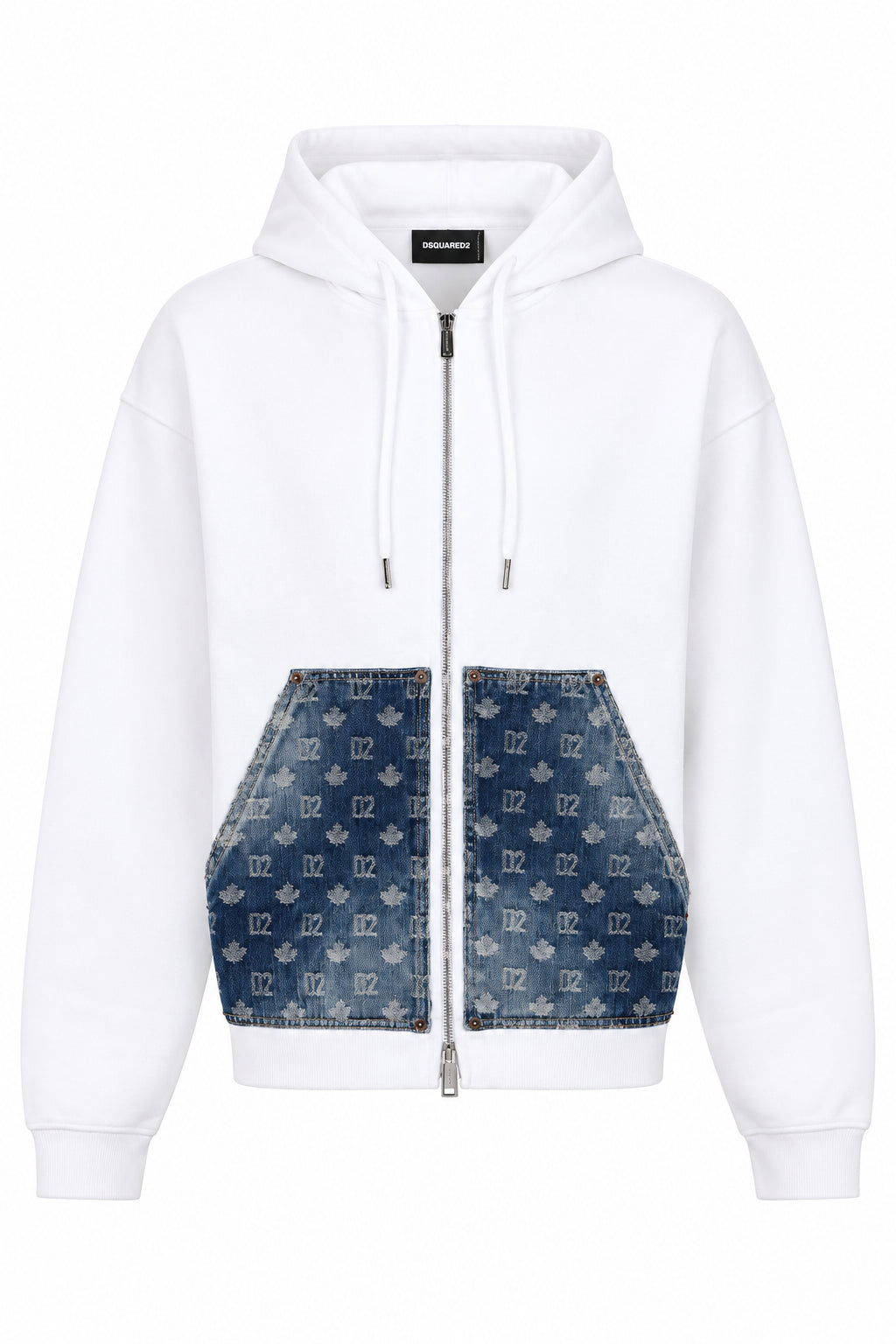 Felpa aperta con cappuccio DSQUARED